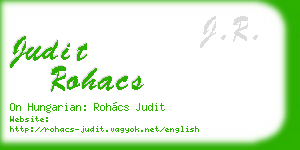 judit rohacs business card