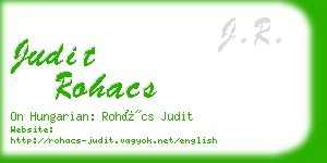 judit rohacs business card